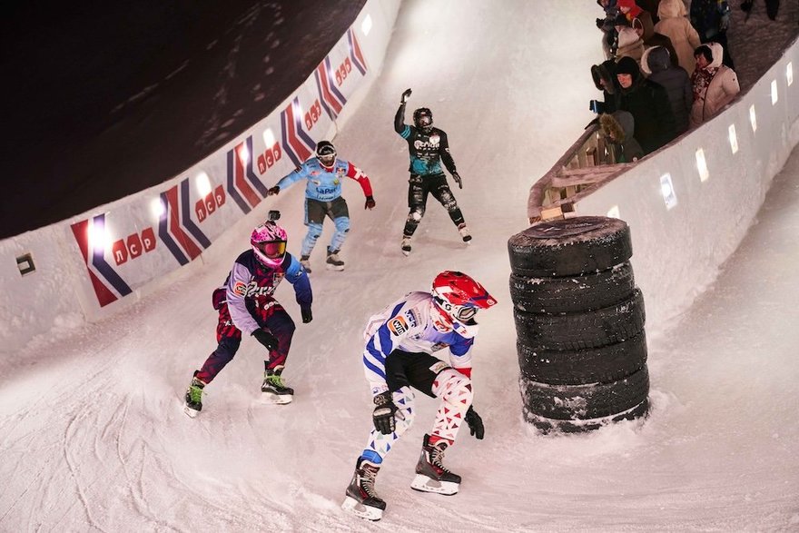 Соревнования по скоростному спуску на коньках «ICE CROSS OPEN WORLD CUP: Кубок двух столиц»