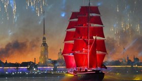 Праздник выпускников петербургских школ «Алые паруса» 