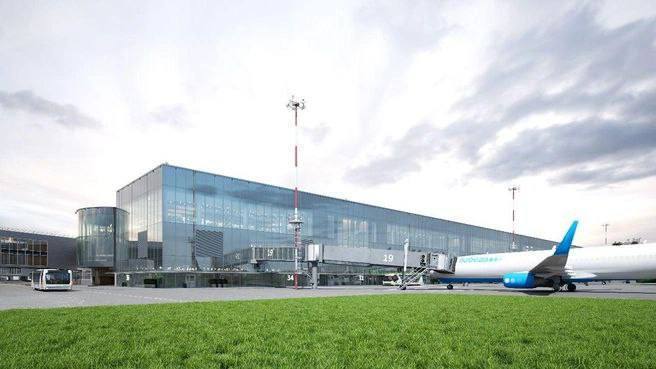 Так будет выглядеть новый терминал Пулково. Его начнут строить в 2027 году и завершат в 2031 году