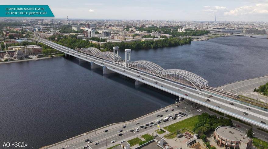 Самый длинный разводной мост через Неву появится в Петербурге. Его длина составит 777,3 метра.