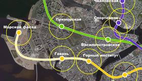 Будущая станция метро «Гавань» оранжевой линии петербургского метрополитена  появится на пересечении Шкиперского протока и Наличной улицы. Открытие станции запланировано на 2030 год.