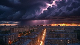 Штормовое предупреждение объявлено на завтра в Петербурге. 