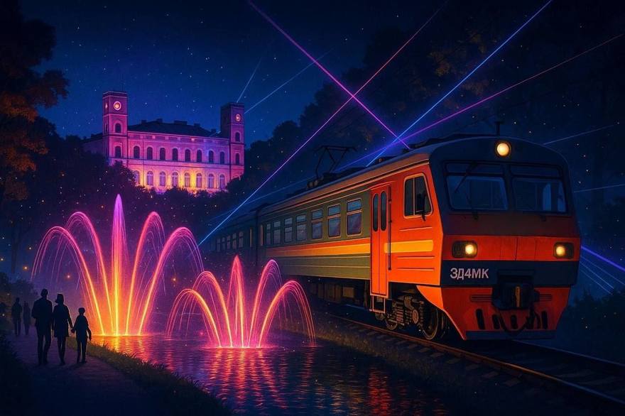 Ночную электричку на «Ночь света» запустят в Гатчине.