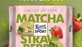 Ritter Sport «клубничная матча» появился в продаже. 
