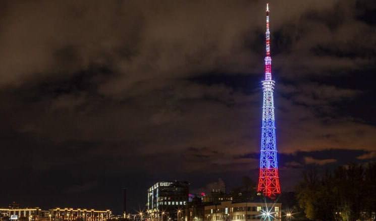 Петербургскую телебашню подсветят цветами триколора в ночь на 27 сентября и в ночь на 28 сентября