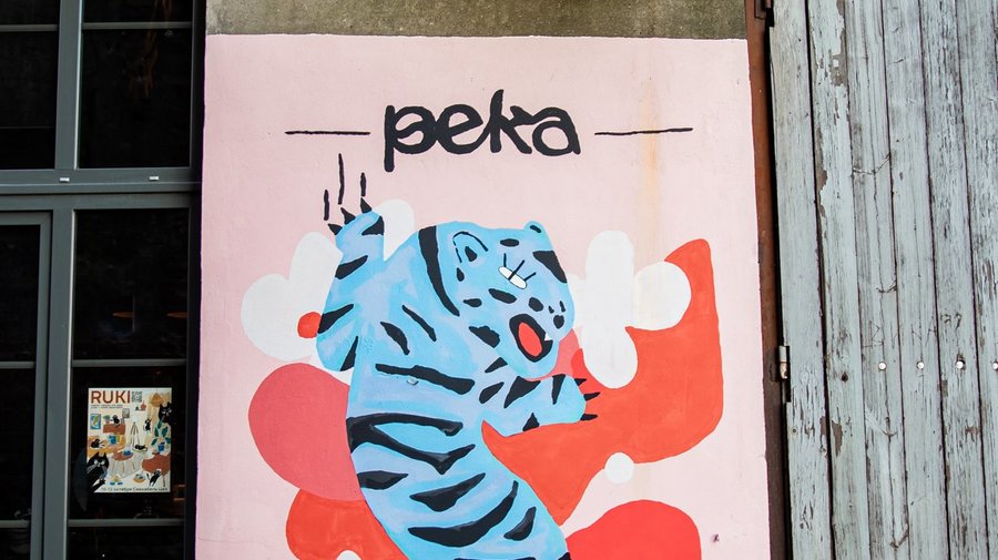 Мурал «Валентигр. Вова Цыган х Река»