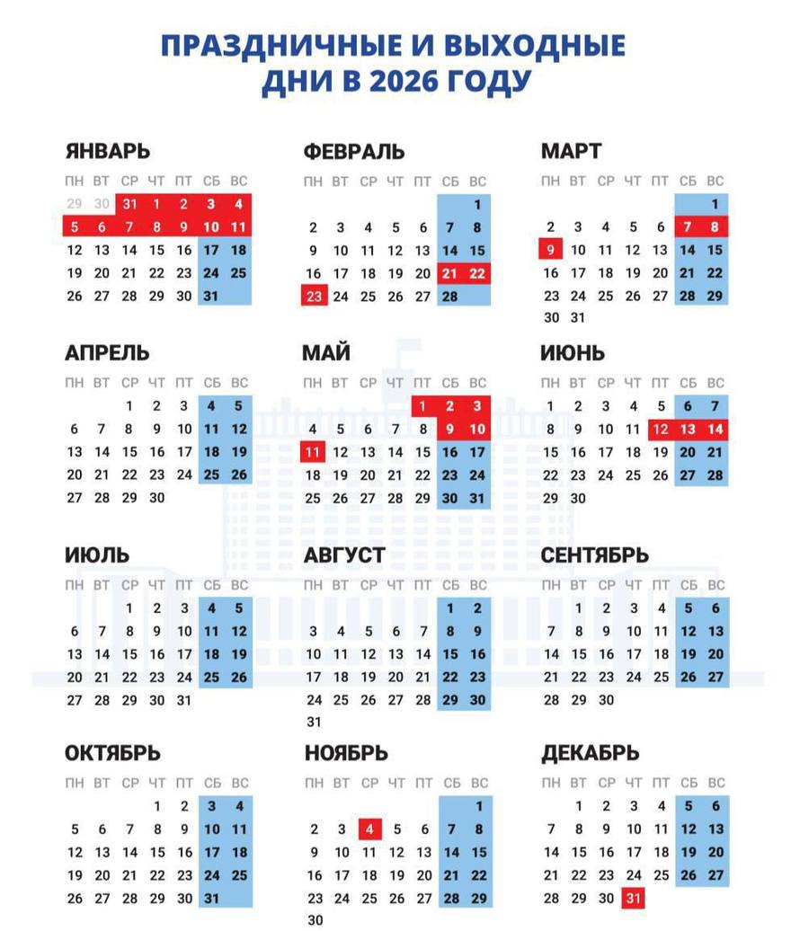 Новогодние каникулы будут самыми длинными в 2026 году 