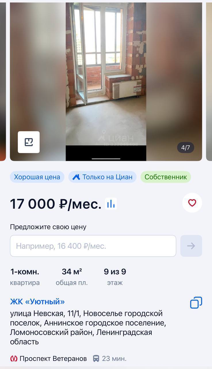 В Петербурге новый тренд: сдают пустые квартиры с голыми стенами и без сантехники