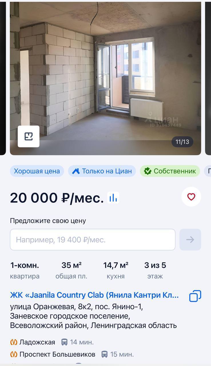 В Петербурге новый тренд: сдают пустые квартиры с голыми стенами и без сантехники