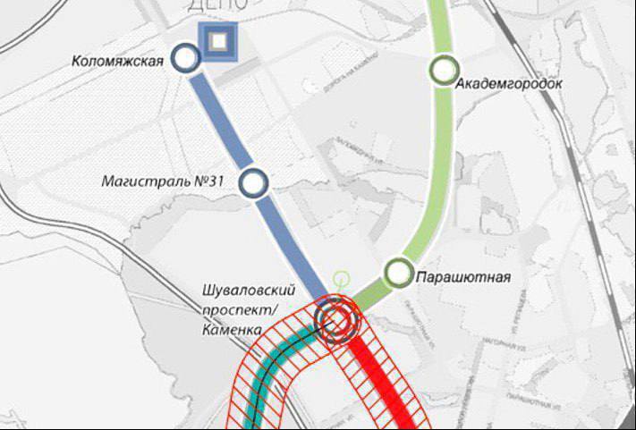 Новую станцию метро «Коломяжская» показали на схеме