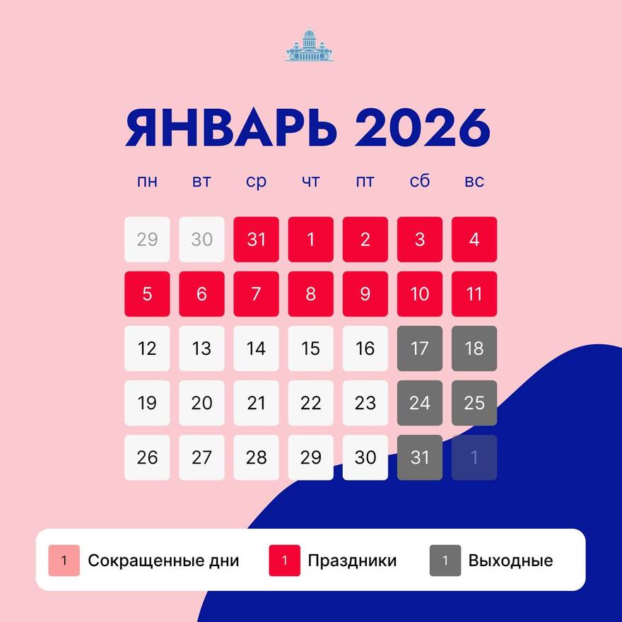 Будущие новогодние каникулы станут самыми длинными за последние 12 лет