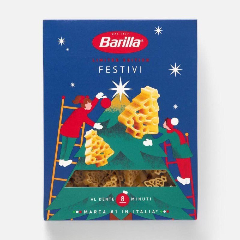 Макароны в виде ёлочек появились в России.