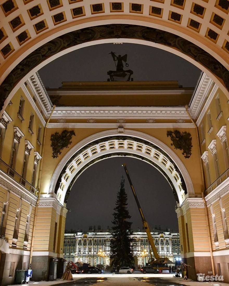 Главная ёлка Санкт-Петербурга будет установлена на Дворцовой площади к 20 декабря