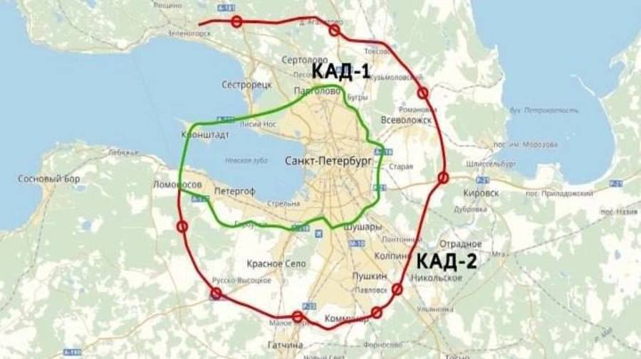 Вокруг Петербурга построят платную КАД-2