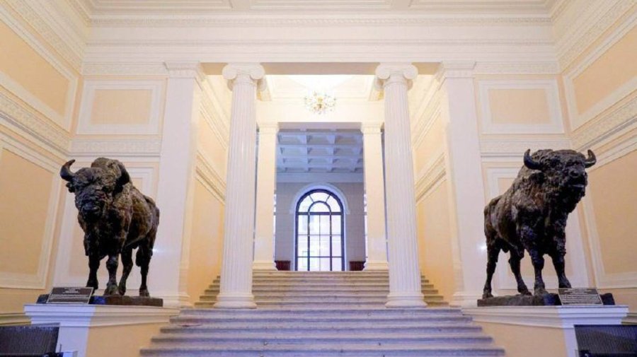 Статуи зубров отреставрировали и вернули в дом Пашкова
