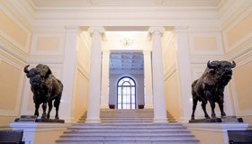 Статуи зубров отреставрировали и вернули в дом Пашкова