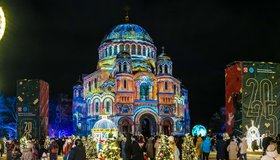 Мультимедийное новогоднее представление в Кронштадте