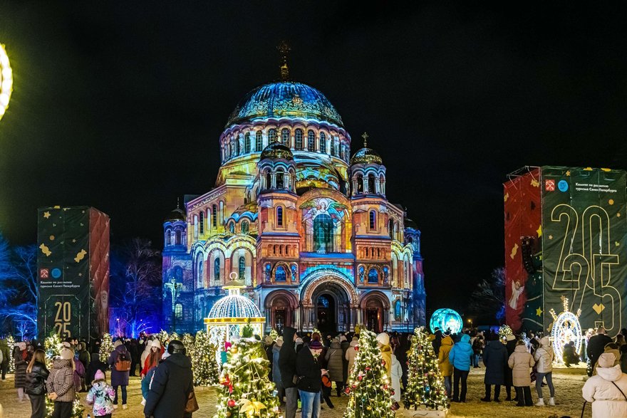 Мультимедийное новогоднее представление в Кронштадте