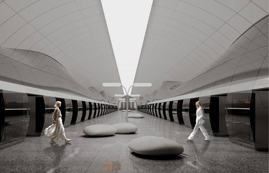 Дизайн станции «Лиговский проспект–2» представили петербуржцам.