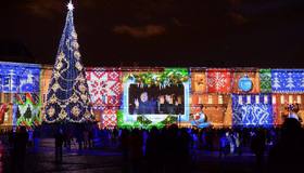 Мультимедийное новогоднее шоу на Дворцовой площади