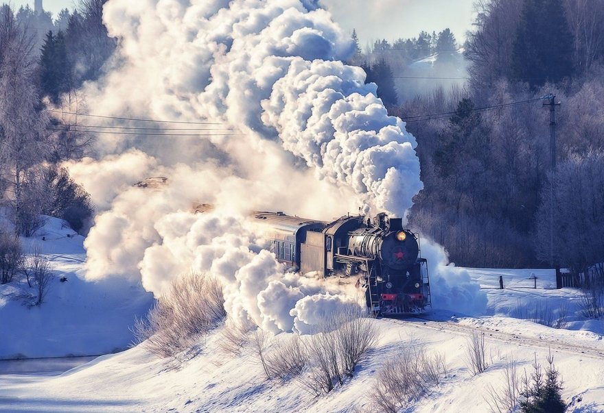 В Рускеалу на ретропоезде: Водопады и мраморный каньон