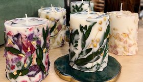 Мастер-класс "Флористические свечи"