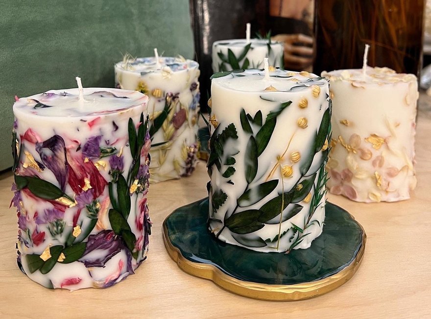 Мастер-класс "Флористические свечи"
