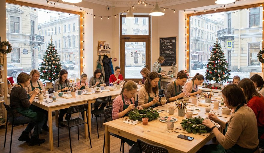 🎨 Творческий декабрь: топ мастер-классов Петербурга