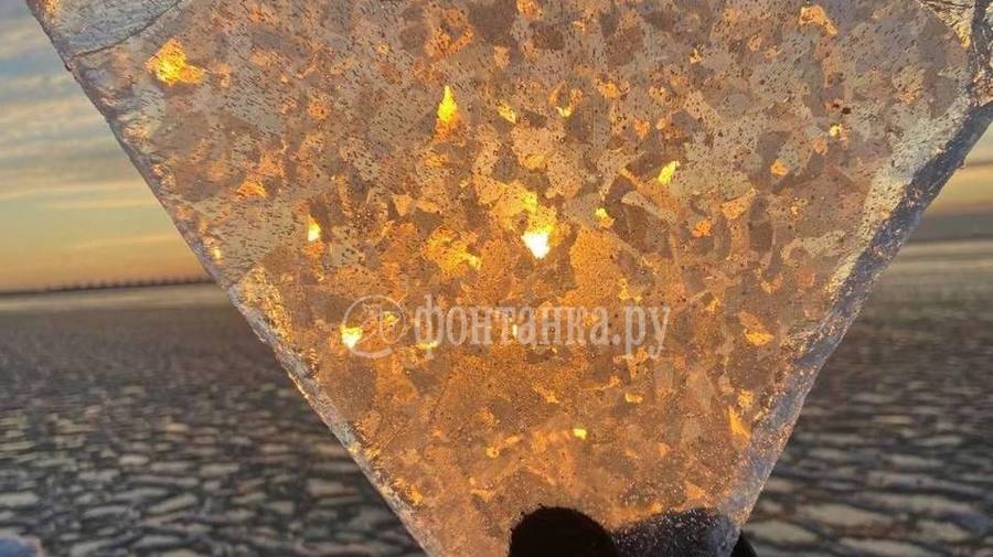 Ледяные «блинчики» заметили на Финском заливе