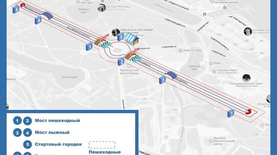 В Приморском парке Победы появится лыжная трасса 
