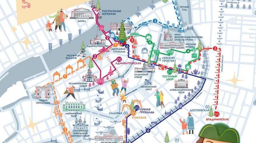 Новогодние маршруты по Петербургу составили в сети