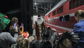 Новогодняя программа «По следам волшебного вагончика» в музее железных дорог