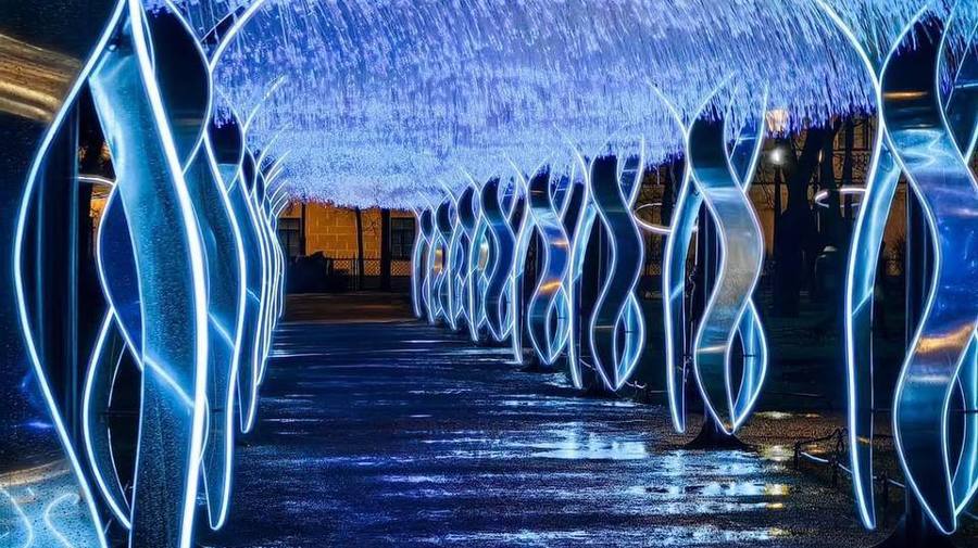 Невероятный космический тоннель появился у здания Президентской библиотеки