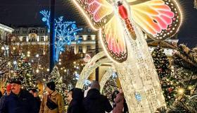 На Сенной творится настоящее новогоднее волшебство