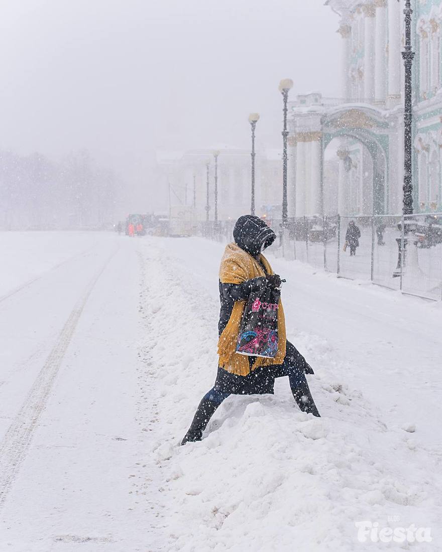 В Петербурге высота сугробов обновила рекорд этой зимы