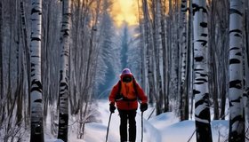 В Приморском парке Победы открыли двухкилометровую лыжную трассу