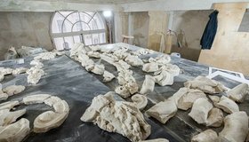 В Доме Радио во время реставрации нашли утраченный барельеф начала XX века.