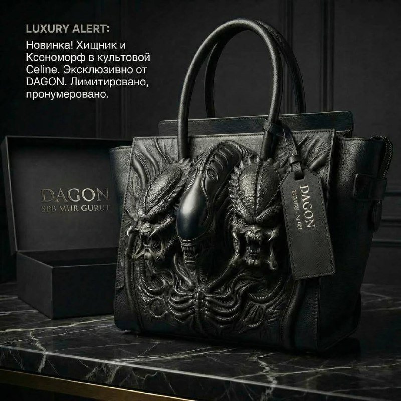 Петербургские дизайнеры представили новую модель сумки с изображениями хищника и ксеноморфа