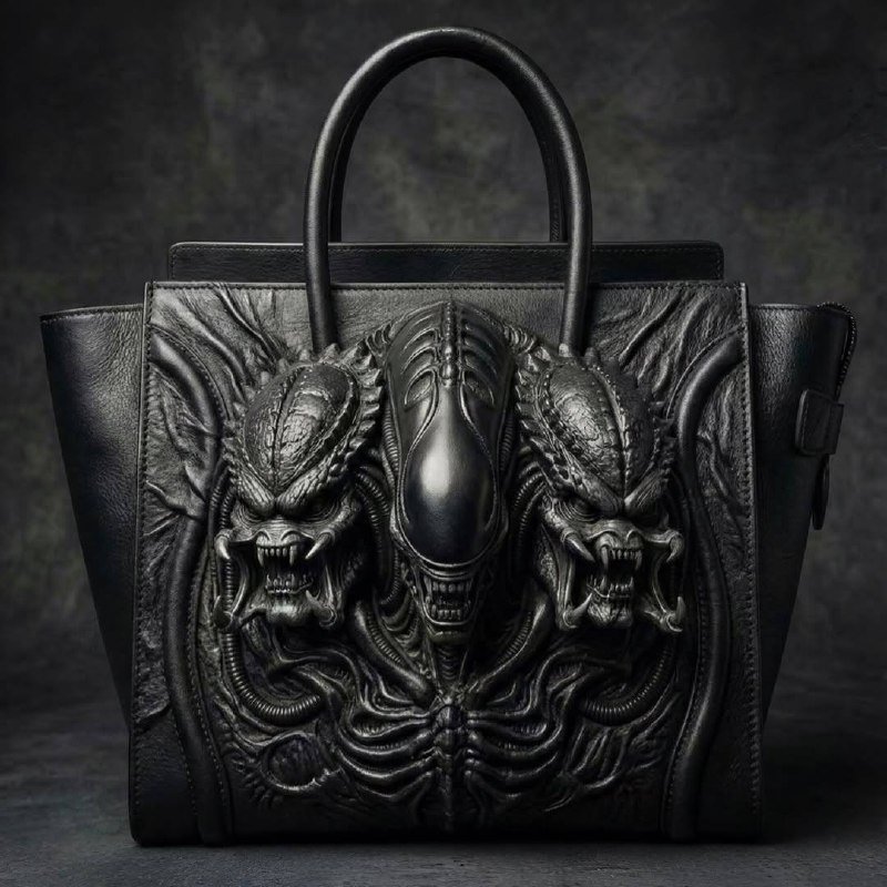 Петербургские дизайнеры представили новую модель сумки с изображениями хищника и ксеноморфа