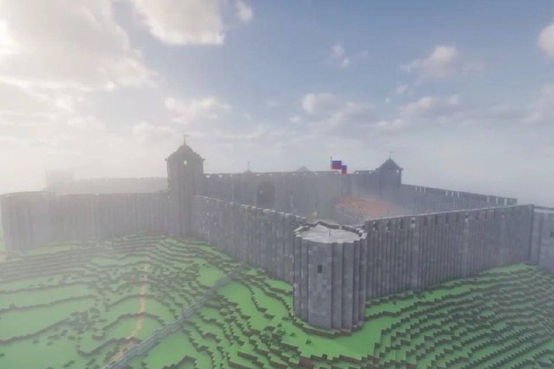 Ивангородская крепость из Ленобласти появилась в Minecraft.