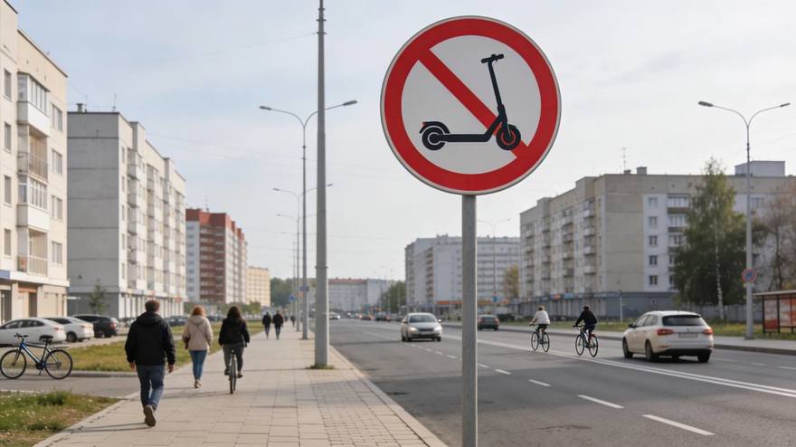 В Кудрово запретили ездить на электросамокатах в парках «Оккервиль» и «Косая гора», а также на проспекте Строителей (от улицы Ленинградской до Областной), на улице Новой (от улицы Центральной до площадки сбора ТКО) и на улице Столичной (от Европейского проспекта до улицы Английской).