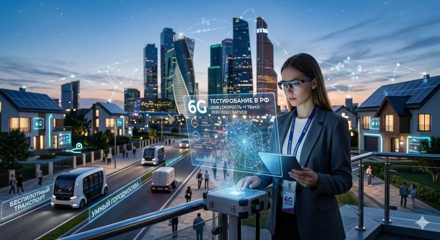 6G начнут тестировать в России в 2028 году, а полноценный запуск ждем к 2030–2032 годам