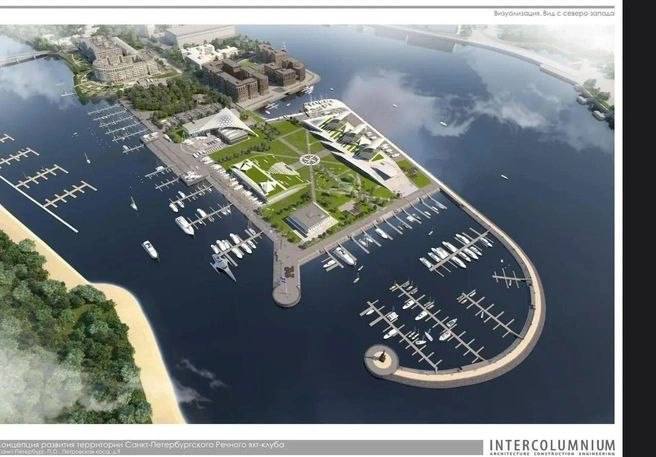 К 2031 году на Петровской косе возведут студенческий яхт-клуб (3,5 тыс. м²). 