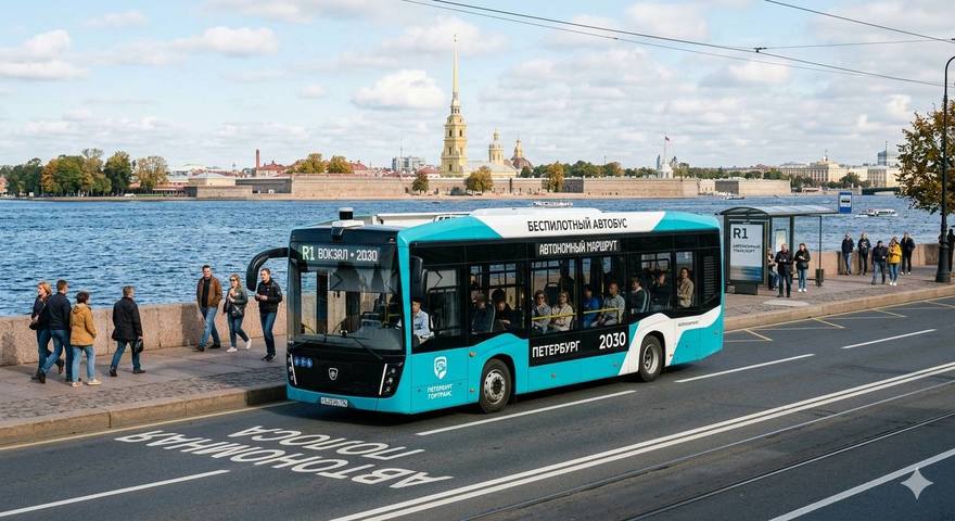 В Петербурге к 2030 году может появиться беспилотный общественный транспорт