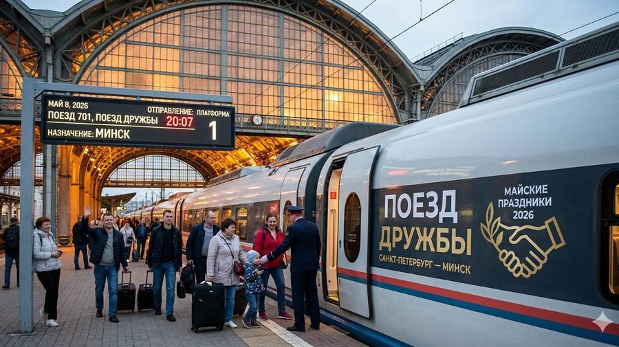 Из Петербурга в Минск пустят «Поезд дружбы» 