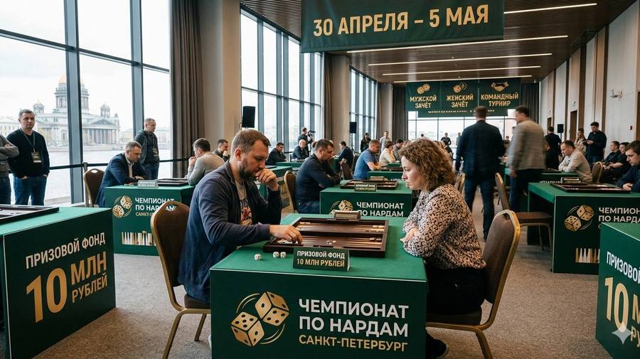 В Петербурге пройдёт чемпионат по нардам с призовым фондом 10 млн рублей