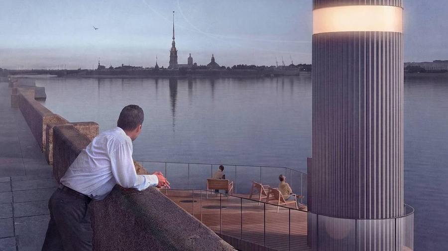 На Дворцовой набережной может появиться туалет-маяк
