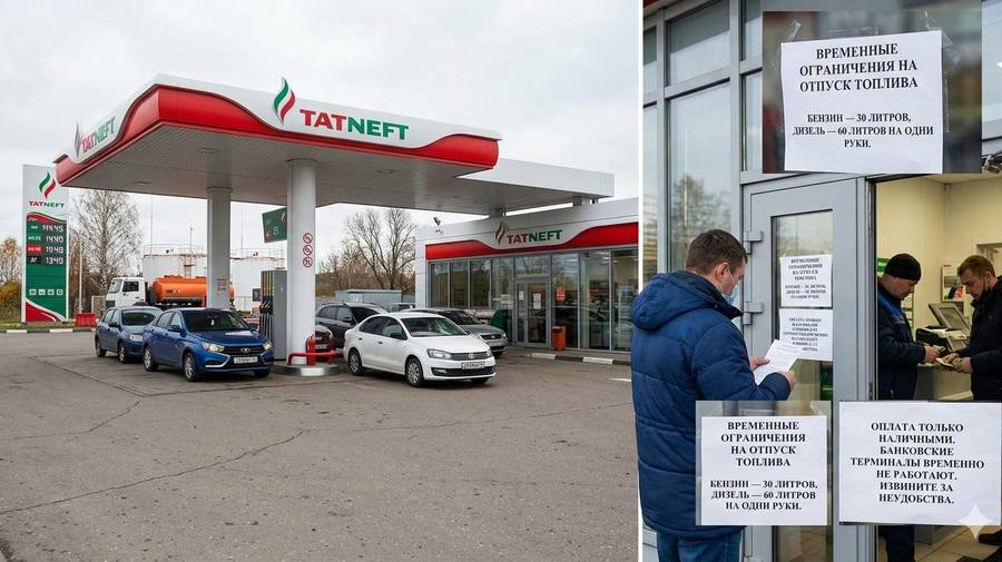 «Татнефть» ограничила продажу топлива на своих АЗС