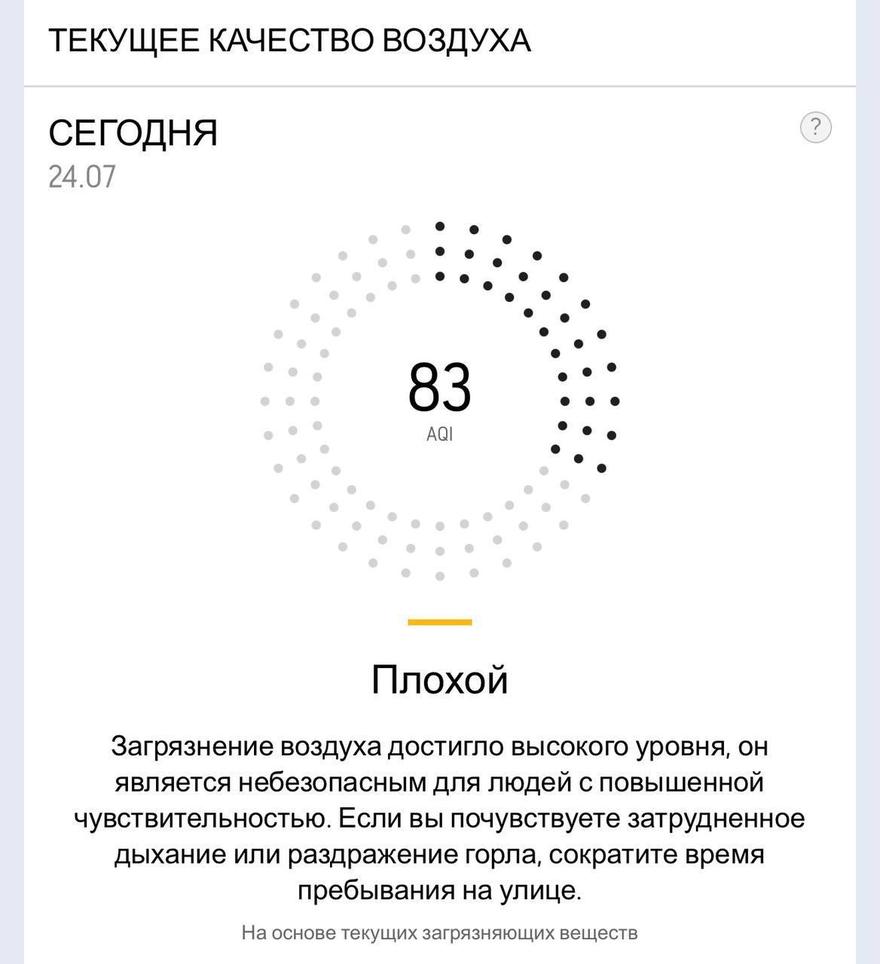 Качество воздуха в Петербурге заметно ухудшилось
