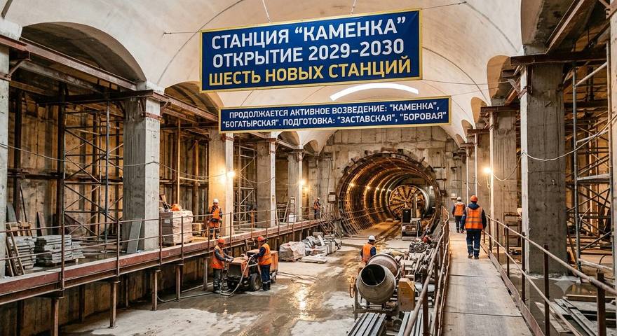 Шесть новых станций метро появятся в Петербурге к 2030 году